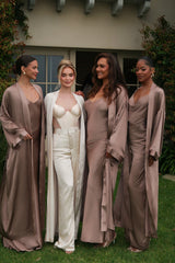 Champagne Ever After Satin Trousers