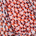 Printed 1/2 Sleeve Ruched Midi Dress