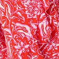 Printed Frill Wrap Knee Length Dress