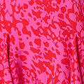 Printed Angel Sleeve Knee Length Dress