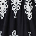 Ikat Print Sleeveless Shirred Maxi Dress