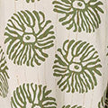 Printed Tie Front A-Line Midi Dress