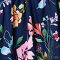 Floral High Neck Puff Sleeve Mini Dress