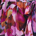 Floral Ruffled Tie Waist Mini Dress