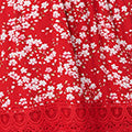Floral Lace Trim 1/2 Sleeve Mini Dress