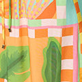 Patchwork Print Sleeveless Short Dress