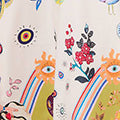 Printed A-Line Sleeveless Midi Dress
