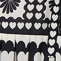 Heart Print Tie Waist Short Skater Dress