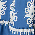 Ikat Print Empire Kimono Maxi Dress