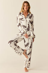 Winter Cloud Jersey PJ Set in Vinyasa