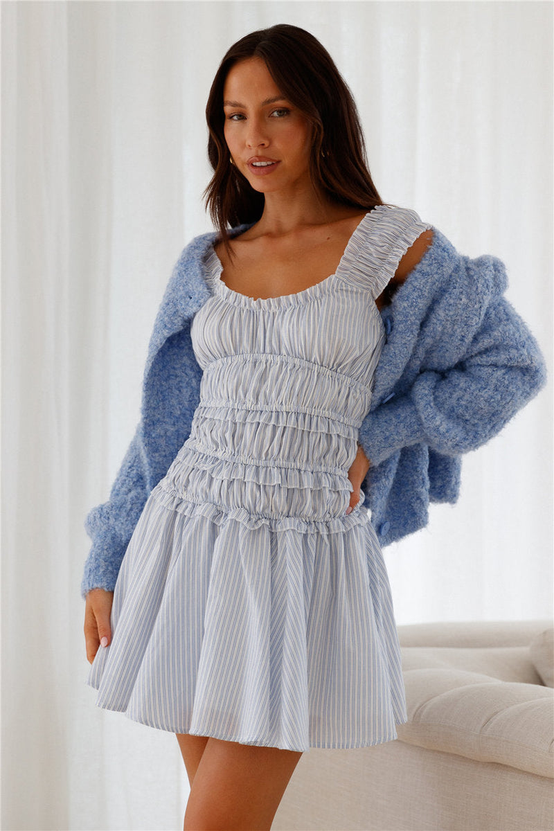 Ice Queen Knit Cardigan Blue