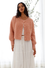 Ice Queen Knit Cardigan Pink