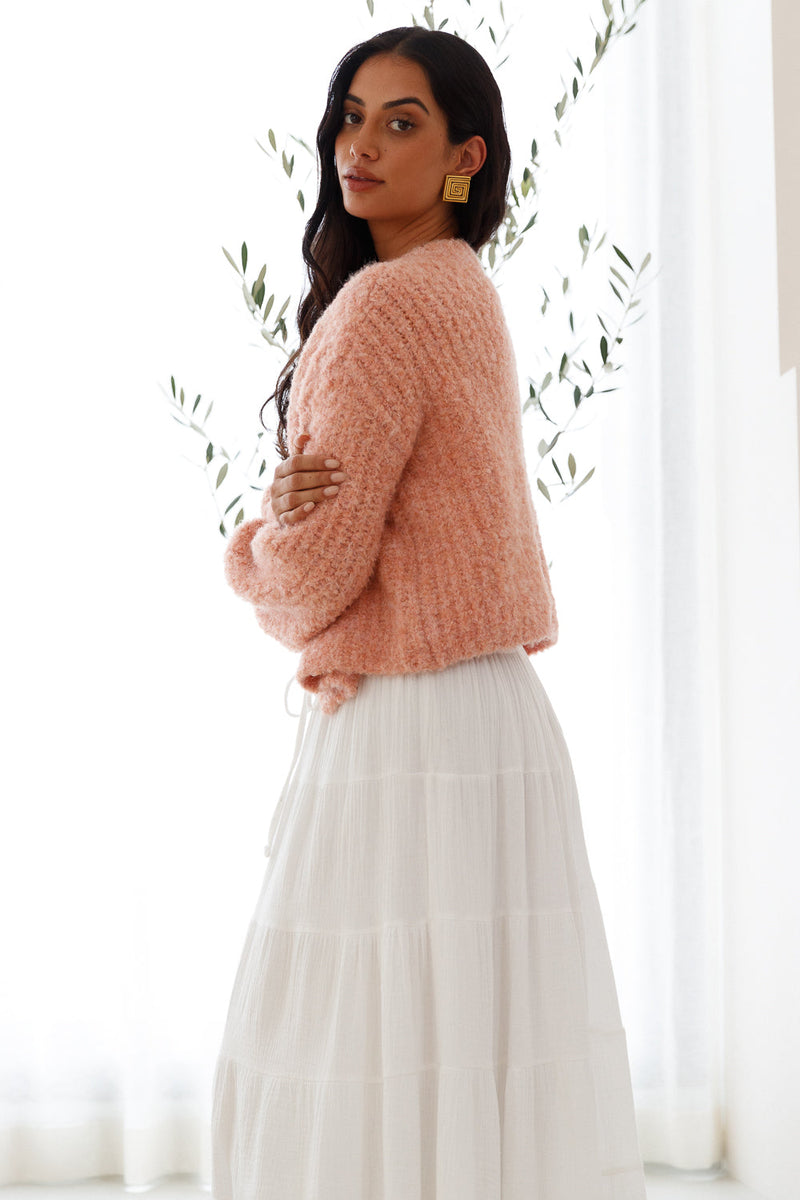 Ice Queen Knit Cardigan Pink