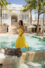 FORTUNATE ONE Blushing Lovers Maxi Dress Yellow