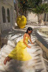 FORTUNATE ONE Blushing Lovers Maxi Dress Yellow