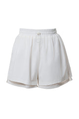 Ivory Velocity Nylon Shorts