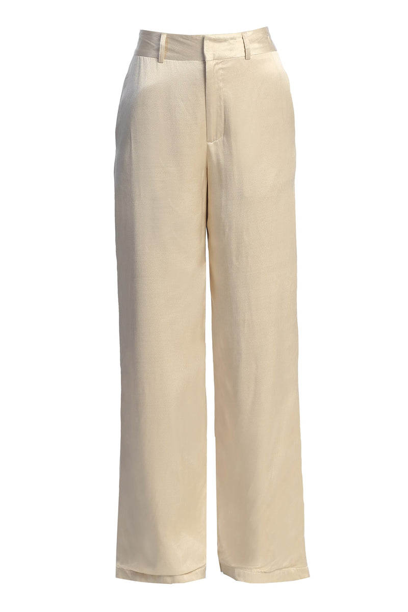 Champagne Ever After Satin Trousers