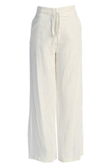 Off White Waverly Linen Trousers