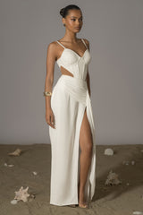 Ivory Las Olas Linen Skirt