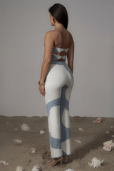 Blue Abstract Tiarra Pants
