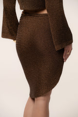 Bronze Luminous Metallic Skirt