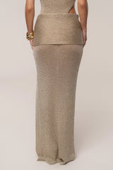 Gold Hazel Metallic Wrap Skirt
